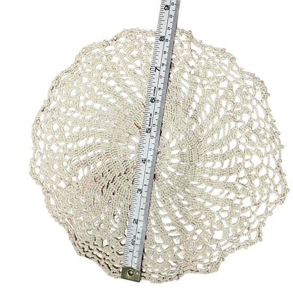 Handmade Crocheted Spiral Doiley - Picture 2 of 2